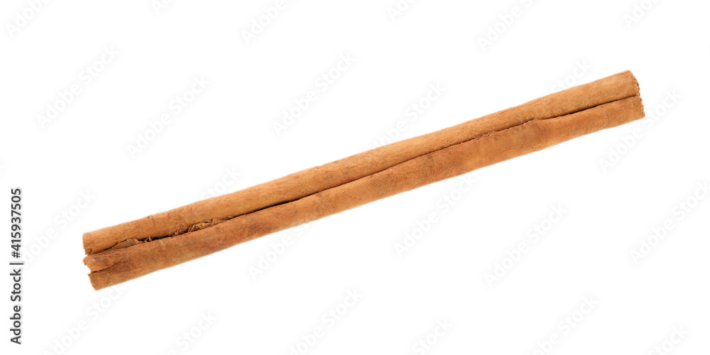 Aromatic dry cinnamon stick isolated on white Aromatic dry cinnamon stick isolated on white