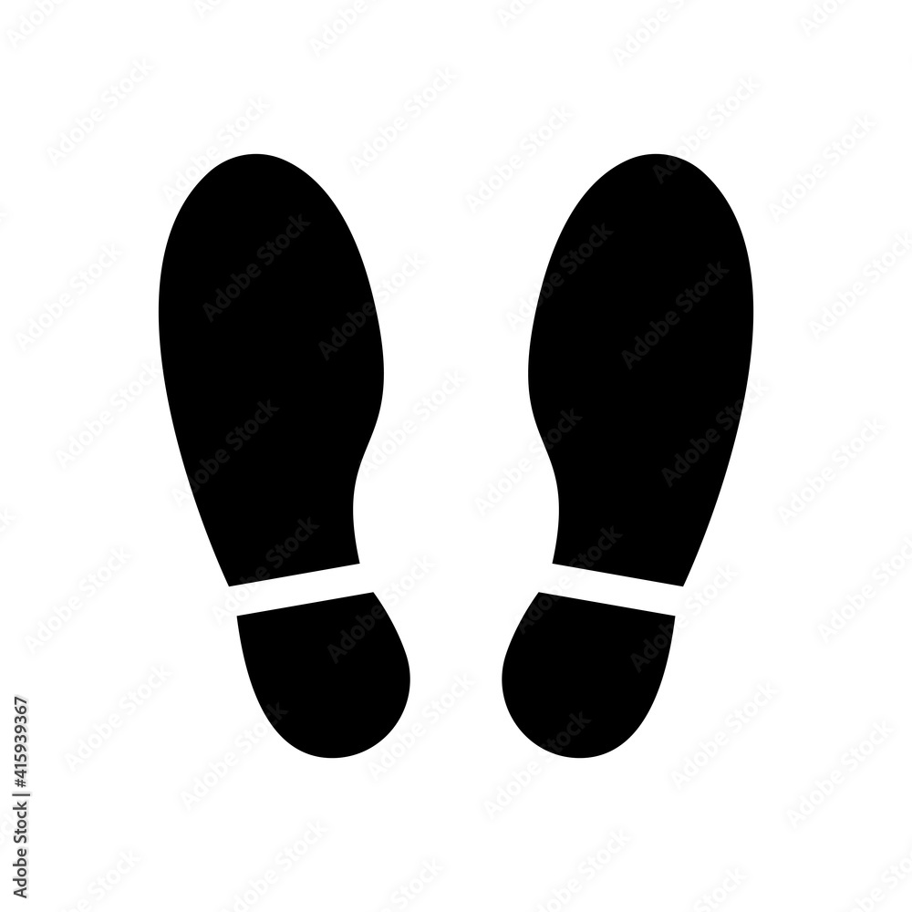 imprint shoes icon vector imprint shoes icon vector