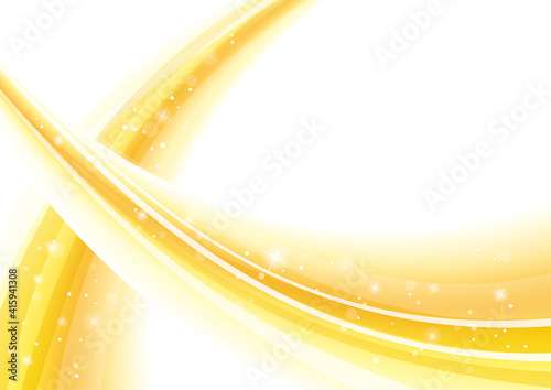 曲線が交差する抽象的なイラスト　オレンジ