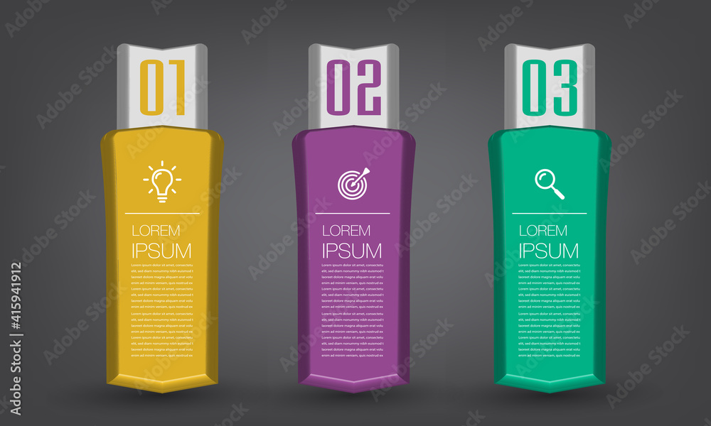 modern 3D text box template, banner Infographics modern 3D text box template, banner Infographics