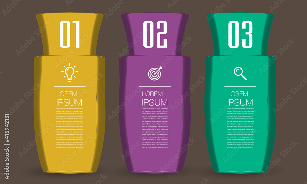 modern 3D text box template, banner Infographics modern 3D text box template, banner Infographics