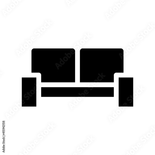 couch icon high quality black style pixel perfect 