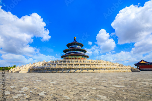 Temple of Heaven in Beijing China.Chinese cultural symbol.