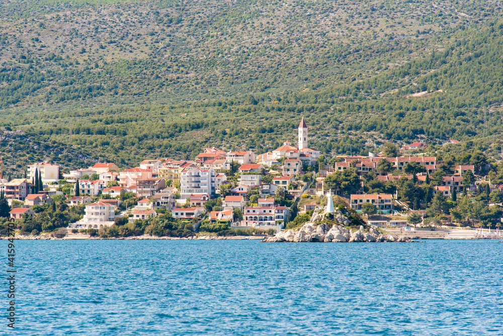 Croatia, Seget Vranjica on Dalmatian Coast near Trogir. Croatia, Seget Vranjica on Dalmatian Coast near Trogir.