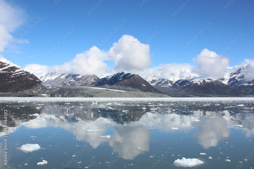 Reflections near the Hubbard Glacier, Alaska.