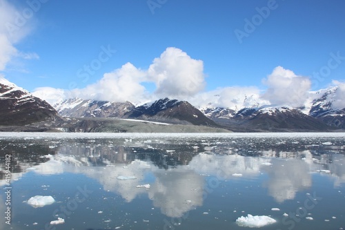 Reflections near the Hubbard Glacier, Alaska.