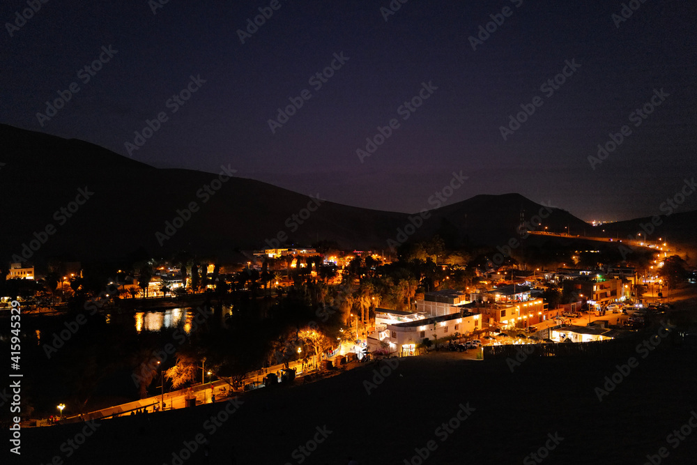 night view of the city of kotor