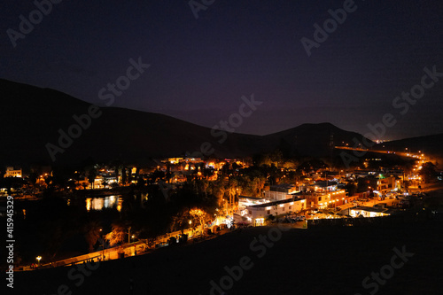 night view of the city of kotor