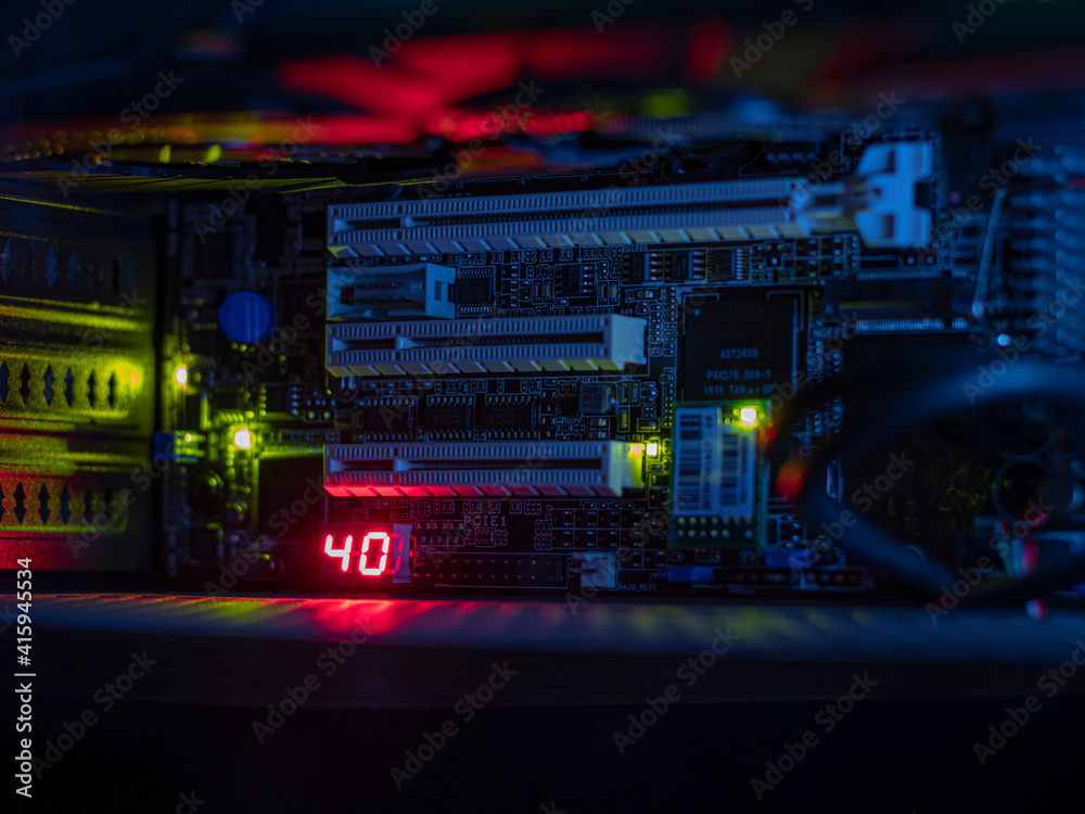 Obraz premium Componentes PC gamer