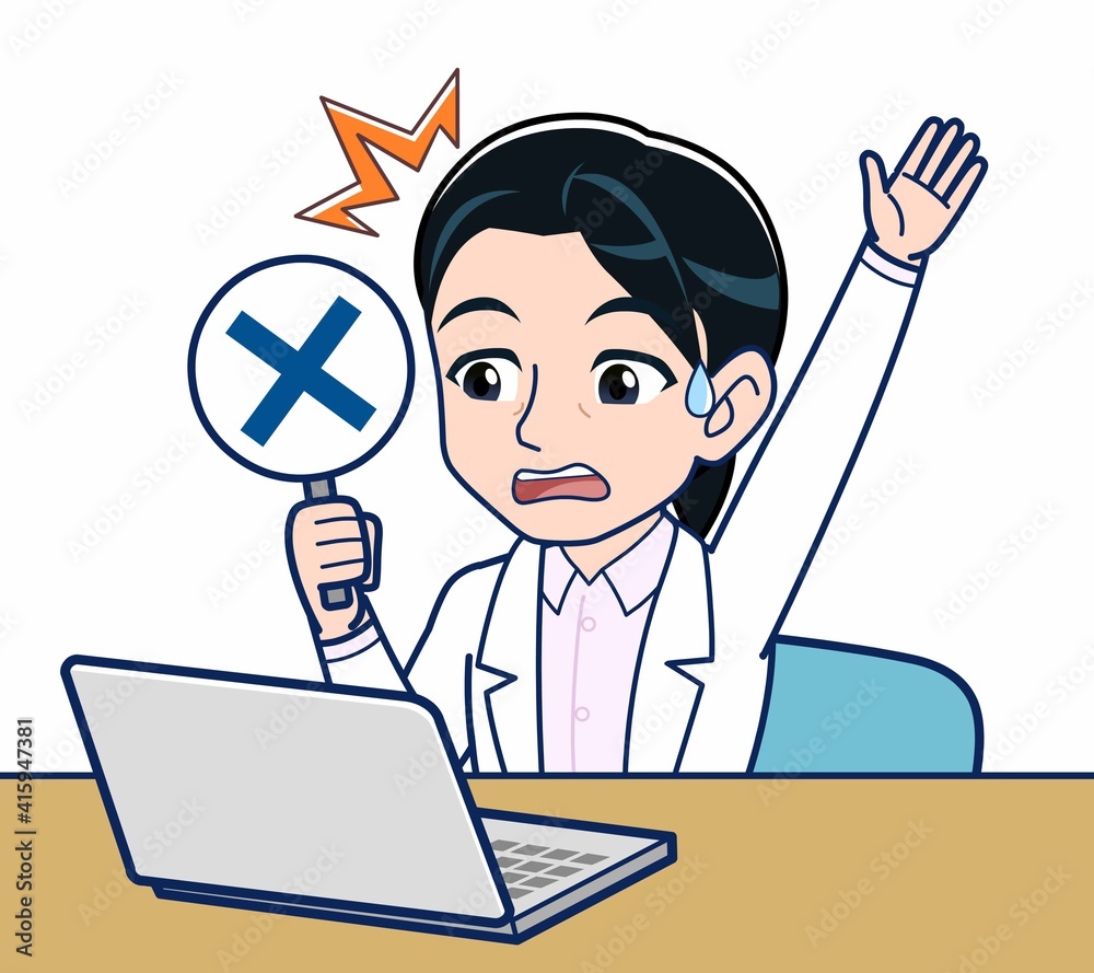 白衣を着た女性の研究員