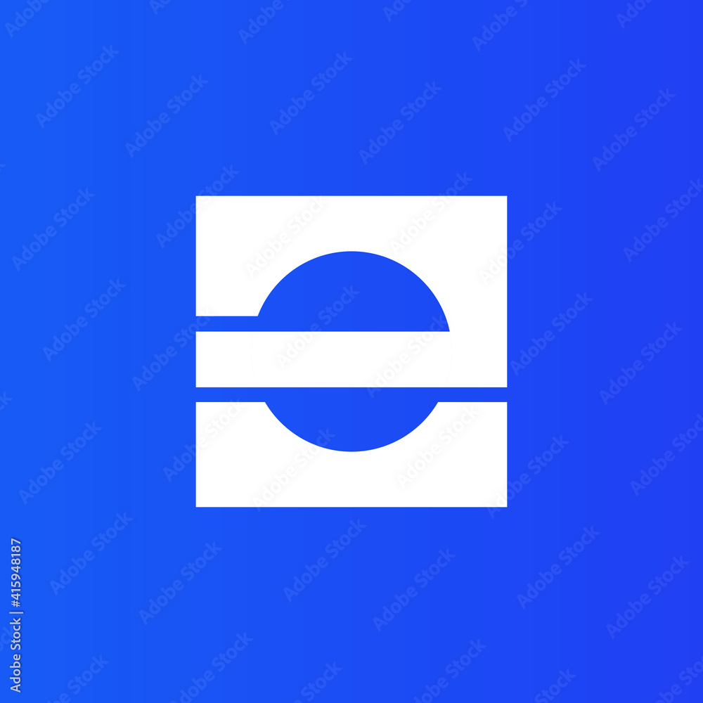 Letter E logo design template elements. vector illustration