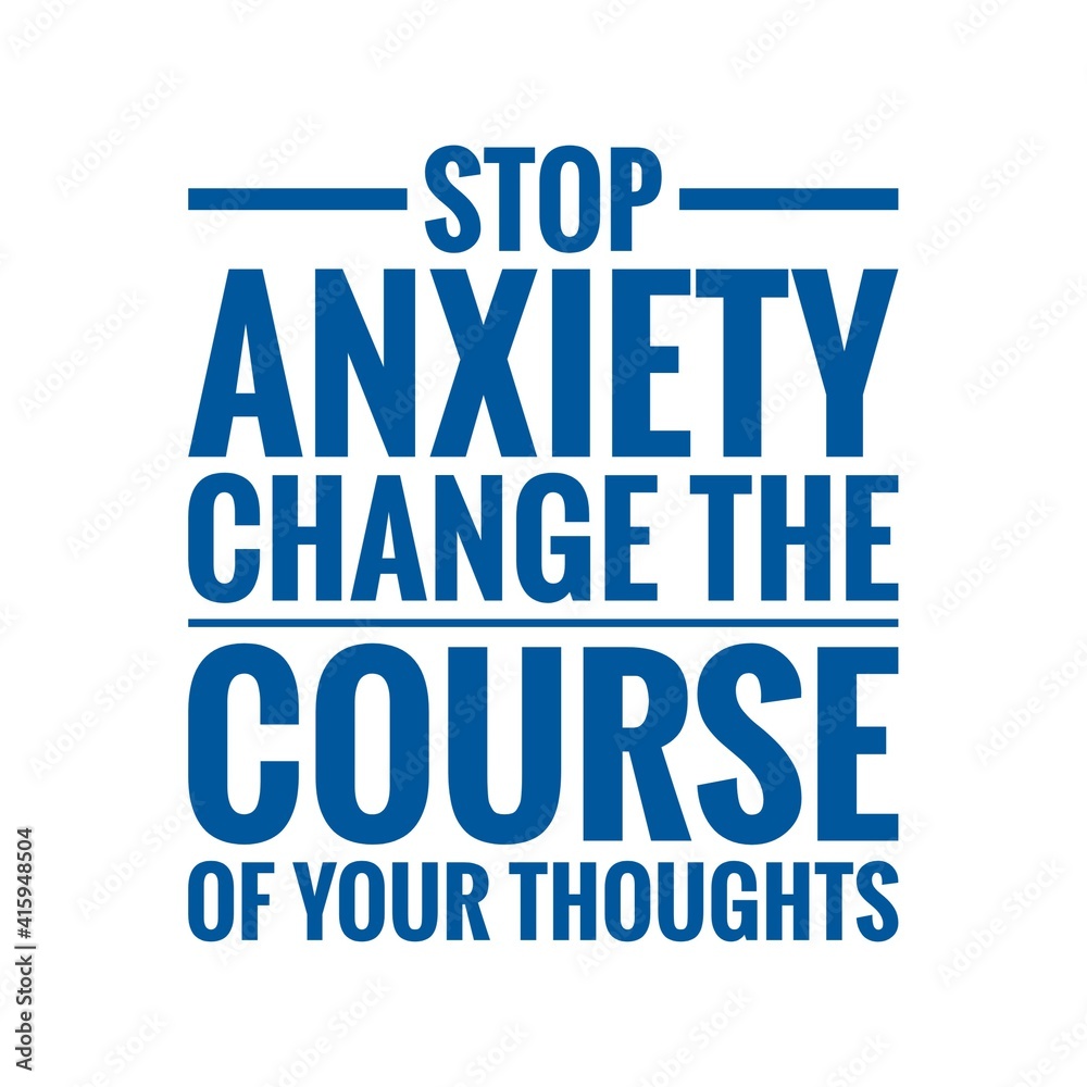''Stop anxiety'' Lettering ''Stop anxiety'' Lettering
