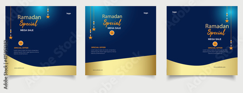 Ramadan sale instagram social media post template