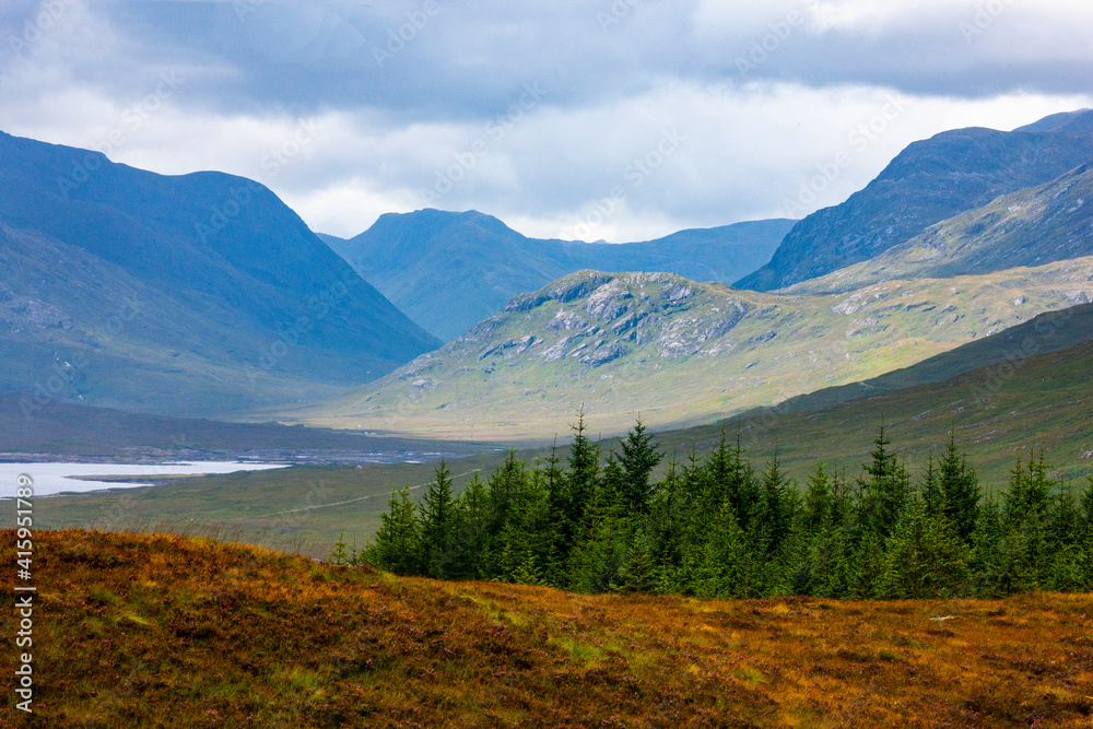 Outskirts of the village of Kyle of Lochalsh in the historic county of Ross-shire on the northwest coast of Scotland. Outskirts of the village of Kyle of Lochalsh in the historic county of Ross-shire on the northwest coast of Scotland.