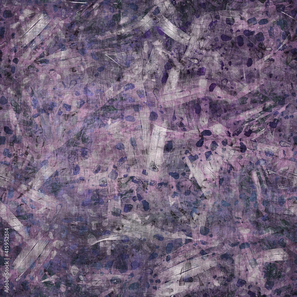 Dark moody purple and green seamless textural repeat pattern. Highly intricate and deeply detailed background swatch. Luxurious rich fashion textile feel.