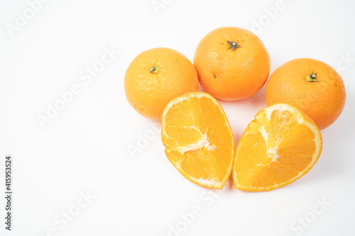 Fototapeta Naklejka Na Ścianę i Meble -  Oranges on the white background 