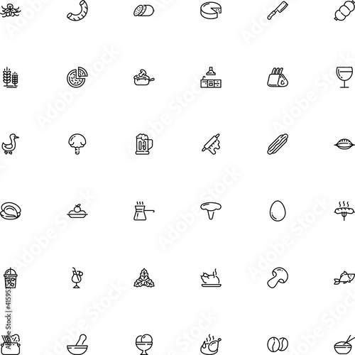icon vector icon set such as: pharmacy, abstract, seasoning, egg, wineglass, ball, yogurt, spices, wheat, portion, bratwurst, steak, leaf, doodle, glassware, spare, mustard, prepare, sedative