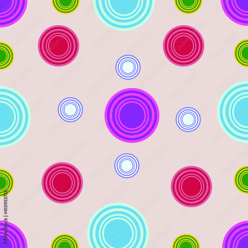 multicolored circle on a pink background multicolored circle on a pink background