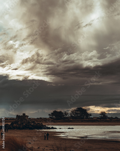 clouds over the sea