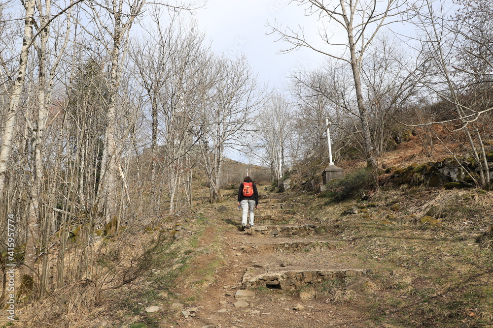 Obraz premium calvaire de notre dame de Natzy, La Tour d'Auvergne