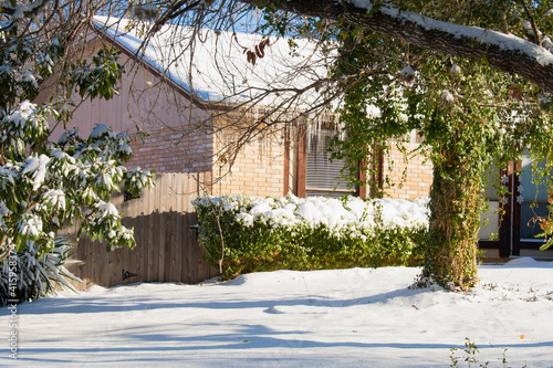 house in winter