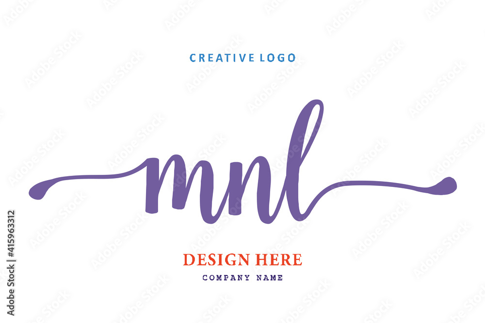 MNL lettering logo is simple, easy to understand and authoritative MNL lettering logo is simple, easy to understand and authoritative