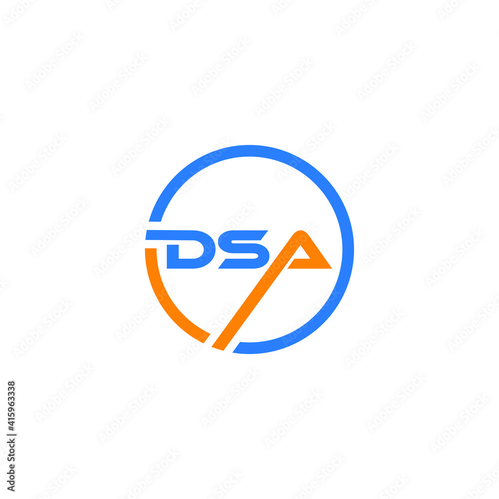 Vetor de DSA LOGO, DSA ICON, DSA VECTOR, DSA LETTER, DSA MINIMALIST ...