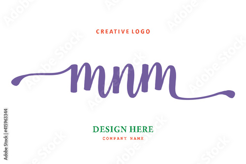 MNM lettering logo is simple, easy to understand and authoritative