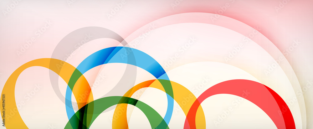 Ring geometric shapes, o letter repetition wallpaper. Abstract background for business or technology presentations, internet posters or web brochure covers Ring geometric shapes, o letter repetition wallpaper. Abstract background for business or technology presentations, internet posters or web brochure covers