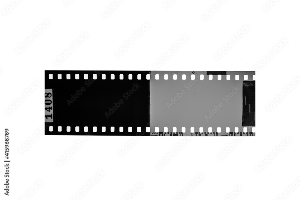 (35 mm.)Vintage film frame.With white space.film camera.