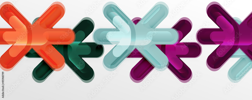 Abstract glossy crosses background for business or technology presentations, internet posters or web brochure covers Abstract glossy crosses background for business or technology presentations, internet posters or web brochure covers