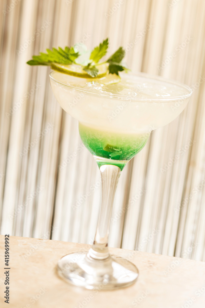 cocktail with mint