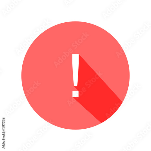 red exclamation mark, exclamation mark icon, exclamation mark button