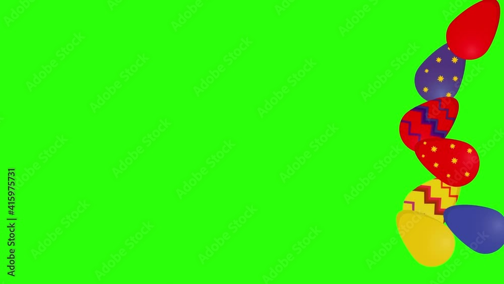 Easter colored eggs animation , green screen chroma key, graphic source Easter colored eggs animation , green screen chroma key, graphic source