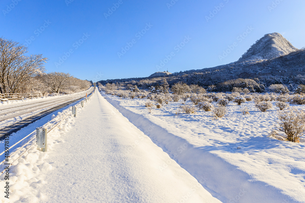 榛名山　雪景色