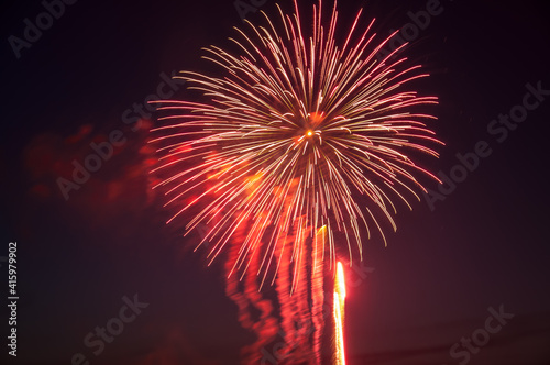 Japanisches Feuerwerk in D  sseldorf