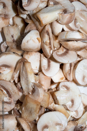 mushrooms, food background. close up. 