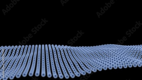 Abstract digital particle wave,technology and futuristic concept,Animation digital  technology background concept.