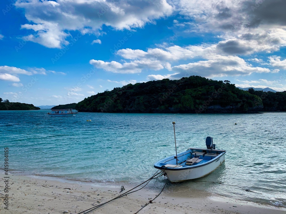 沖縄県石垣島の川平湾の美しい風景 沖縄県石垣島の川平湾の美しい風景
