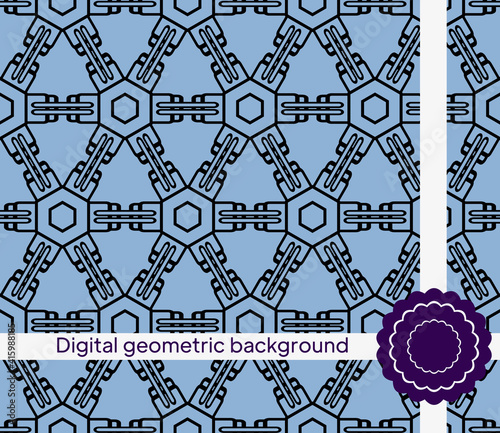 geometric decorative seamless pattern. vector illustration. for interior design, wallpaper, textiles