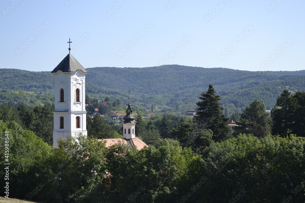 Novi Sad, Serbia - March 02. 2013: Orthodox monastery - Ravanica on Fruska Gora in Vrdnik. Novi Sad, Serbia 