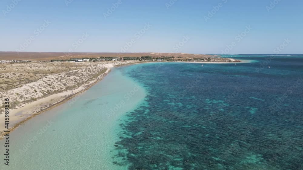 4K Paradise deserted turquoise bay beach aerial slow motion 60FPS 4K Paradise deserted turquoise bay beach aerial slow motion 60FPS