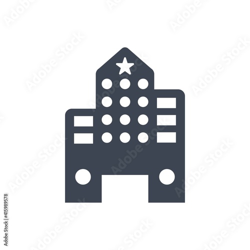 Hotel vacation icon