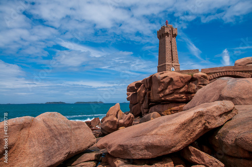 Phare de Ploumanach en Bretagne.