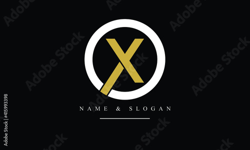 OX, XO, O, X abstract letters logo monogram photo