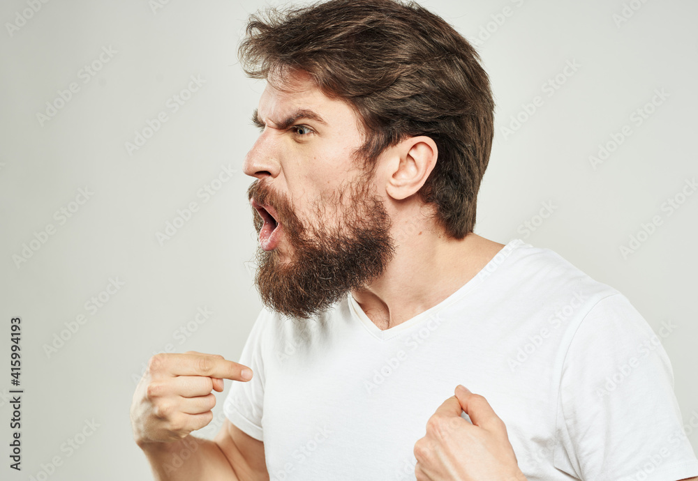 aggressive men outrage stress cry bushy beard aggressive men outrage stress cry bushy beard