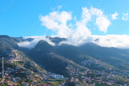 madeira landscape with clouds