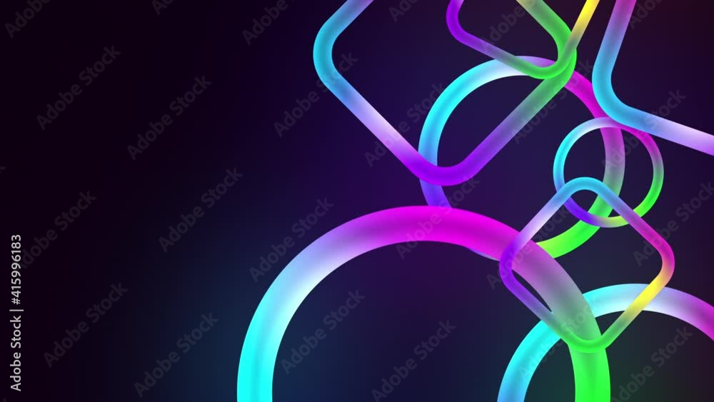 Glowing neon abstract background with geometric shapes. There is space for text or logo. Template for greeting card, presentation, or intro. Glowing neon abstract background with geometric shapes. There is space for text or logo. Template for greeting card, presentation, or intro.