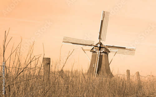Old windmill in the Netherlands