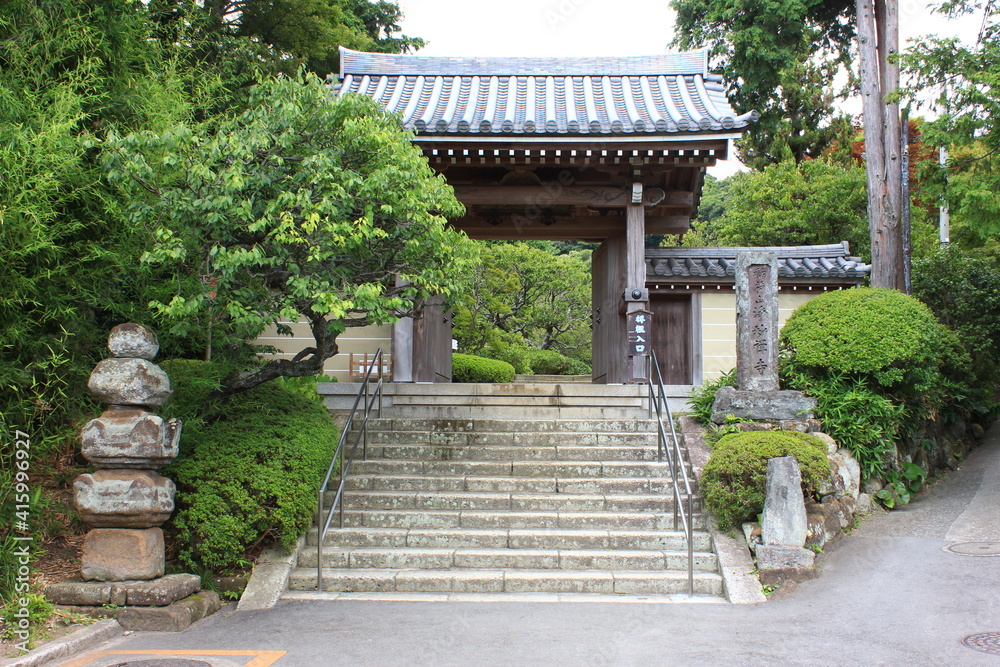 鎌倉の夏 浄妙寺山門 鎌倉の夏 浄妙寺山門